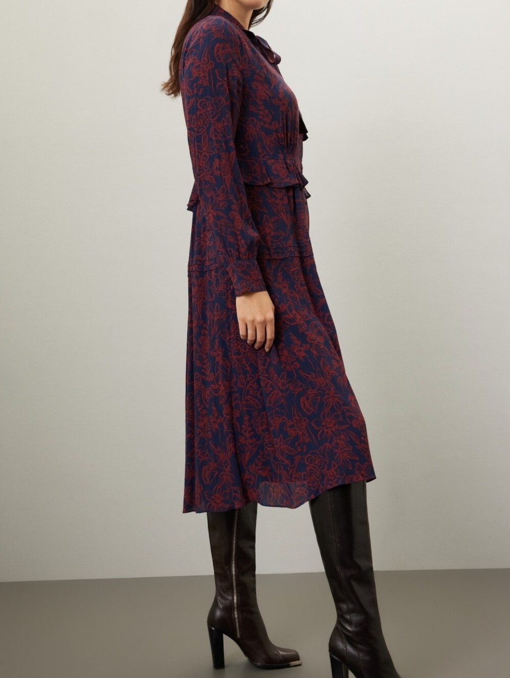 JASON WU | $410 Floral Shirt Dress - Picture 7 of 8